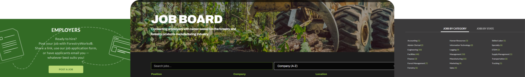 Images from ForestryWorks Job Board